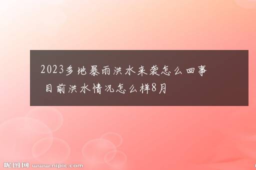 2023多地暴雨洪水来袭怎么回事 目前洪水情况怎么样8月