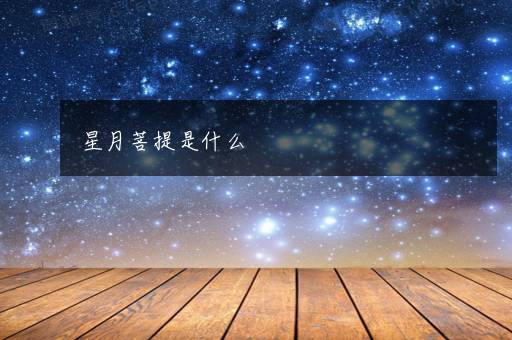 星月菩提是什么