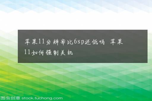 苹果11分辨率比6sp还低吗  苹果11如何强制关机